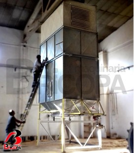 USED SILO WITH DUST COLLECTOR