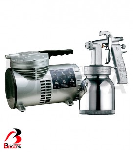 PULVERIZADOR PISTOLA 472 + COMPRESOR PREMIUM 777 SAGOLA